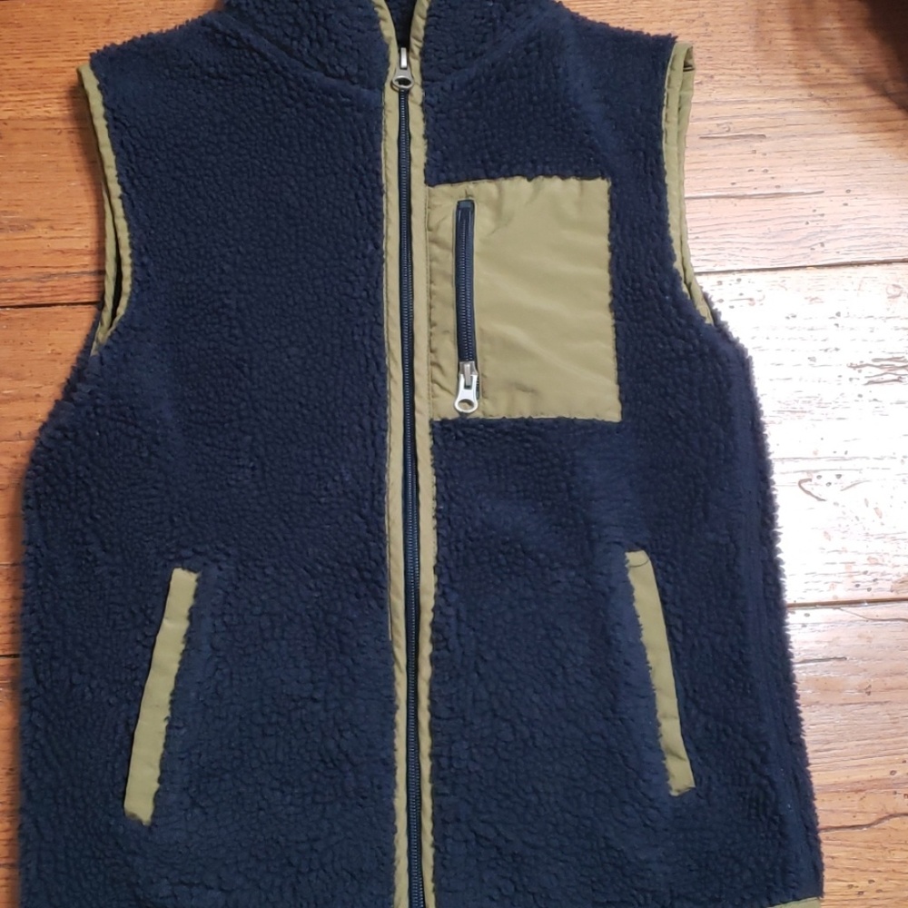 Navy blue vest jacket